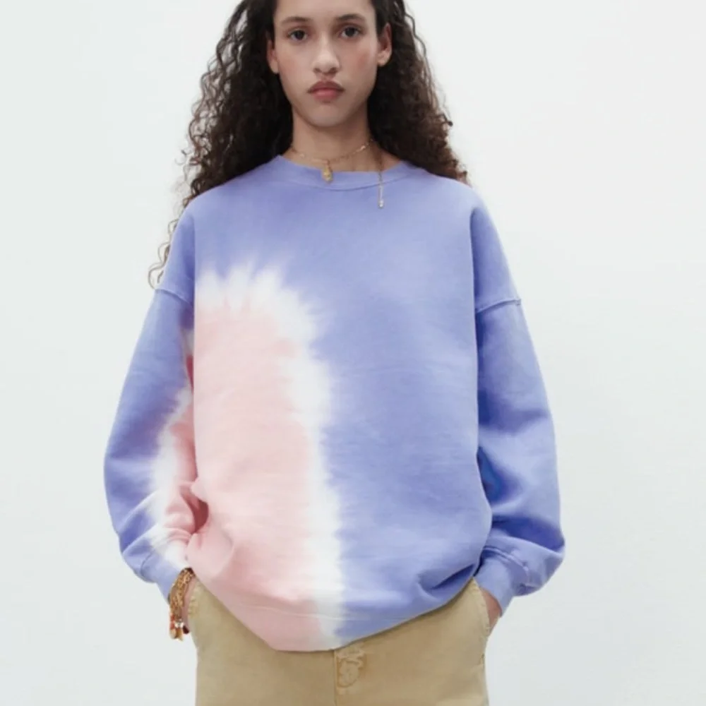Zara pastel tie dye sweatshirt , designer